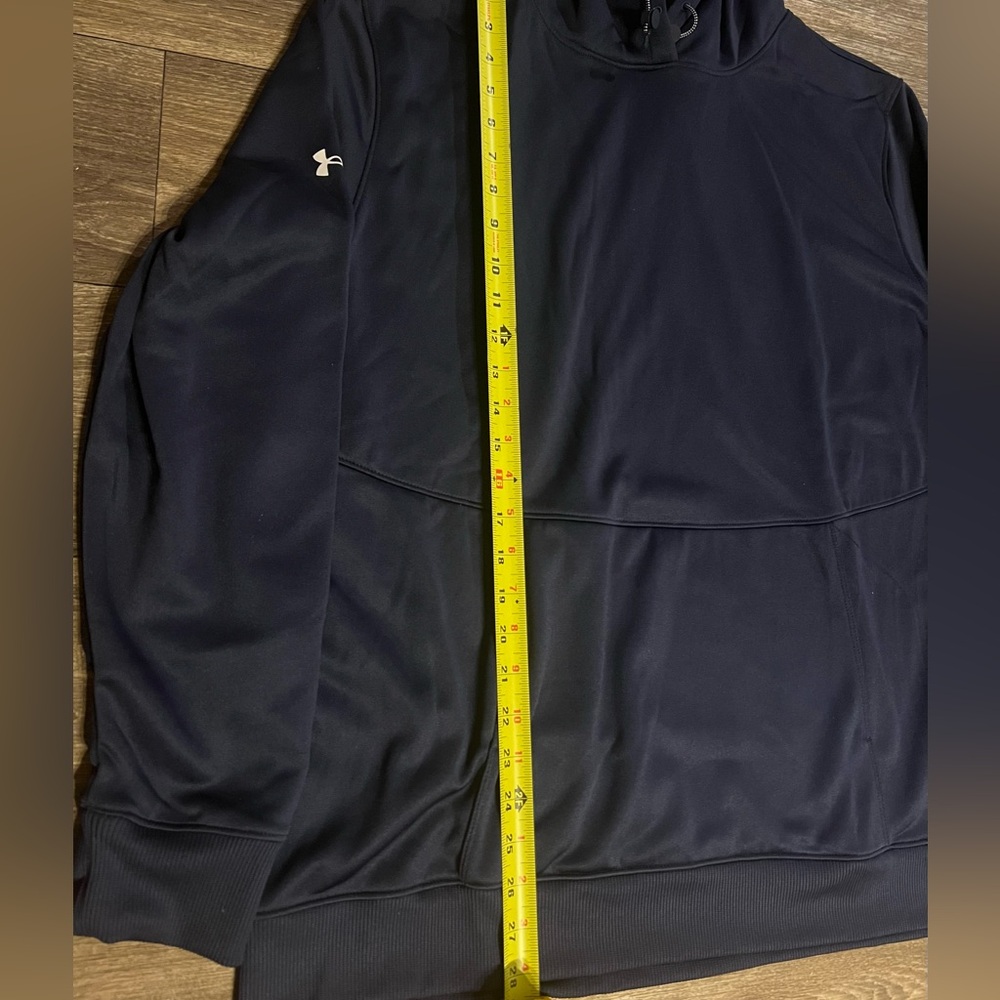 Under Armour Storm Women’s Fleece Pocket Midnight Navy Blue Hoodie Size XXL - Picture 2 of 5